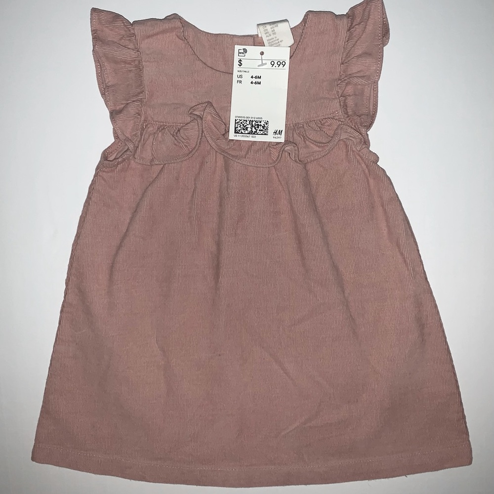 🏷️ (2/$10) H&M Corduroy Dress (4-6 months)